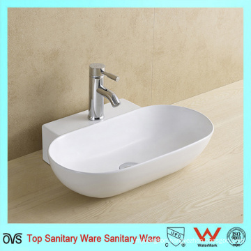 China Manufacture Oval Wash Basin Set with Hole